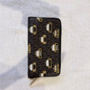 Michael Kors Black Zip-Around Wallet